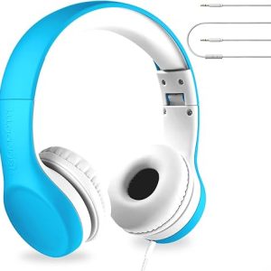 LilGadgets Connect  Premium Volume Limited Wired Headphones with SharePort for Children - Blue