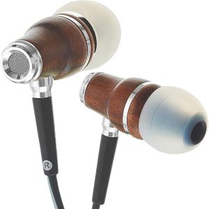Symphonized NRG 3.0 Earbuds | Wood In-ear Noise-isolating Headphones with Mic & Volume Control (Black Night & Hazy Gray)